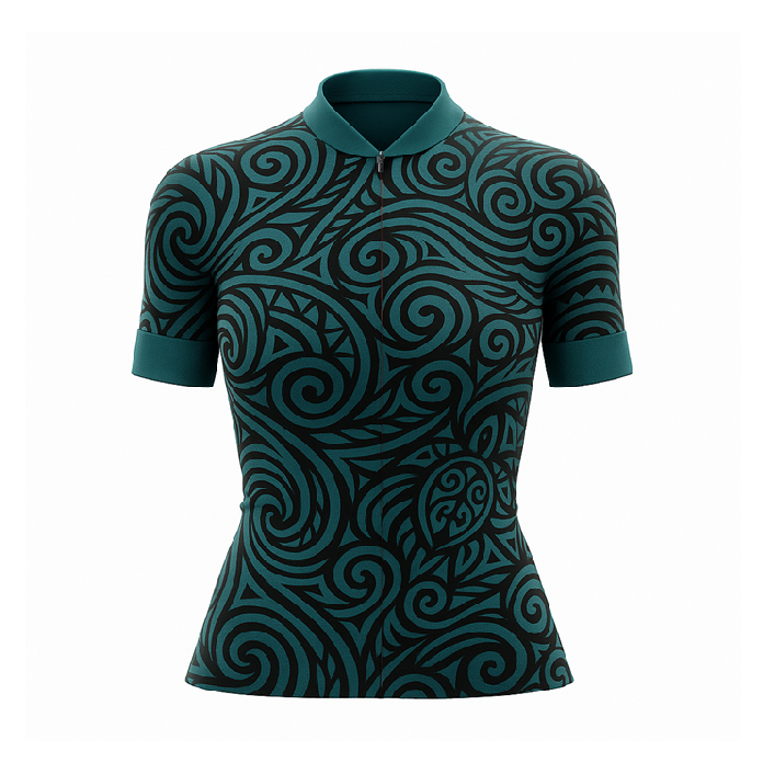 Tribal Swirl Female Cycling Jersey new zealand maori