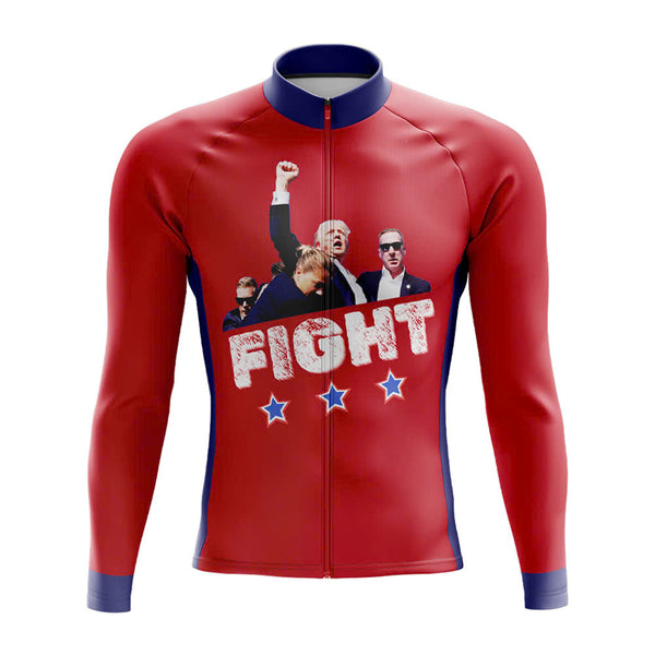 Trump Fight Long Sleeve Cycling Jersey