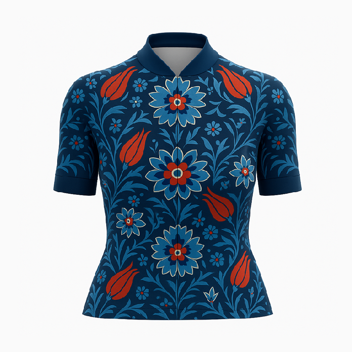 Tulip Floral Female izmik pattern Cycling Jersey