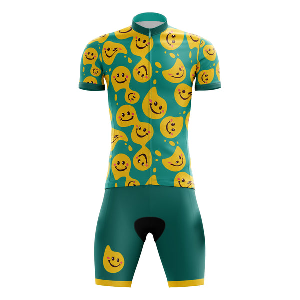 Turquoise Smiley Cycling Kit