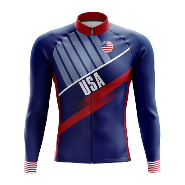 USA Long Sleeve Cycling Jersey