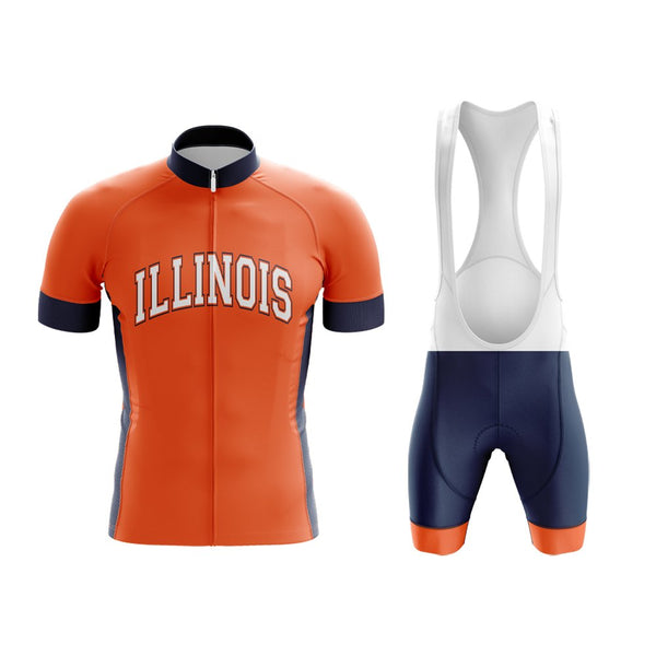 University Of Illinois Cycling Kit orange