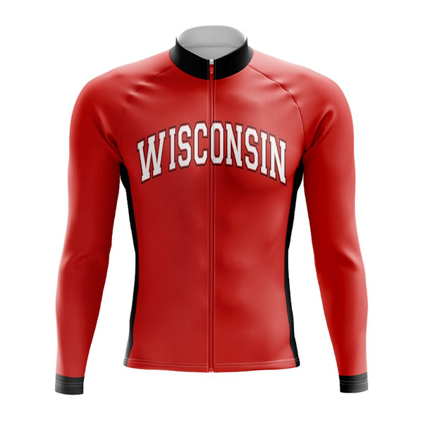 University Of Wisconsin Long Sleeve Cycling Jersey