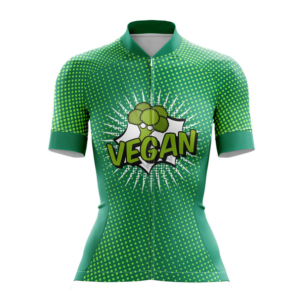 Vegan Pop Art Female Cycling Jersey