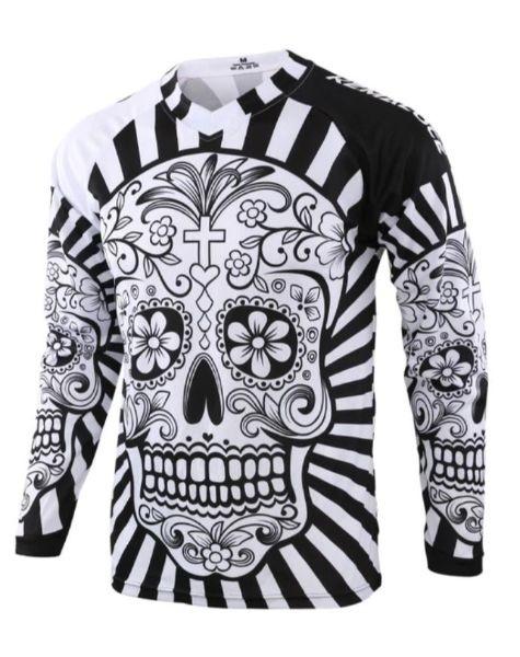 Vintage Skull Long Sleeve Cycling Jersey - Cycling Jersey