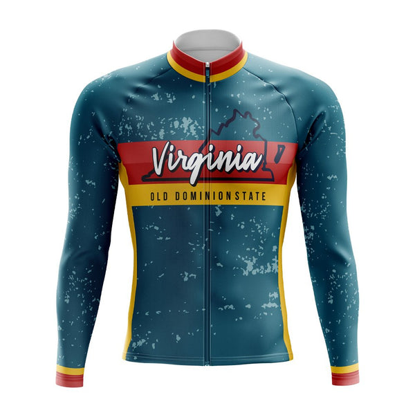 Virginia State Long Sleeve Cycling Jersey