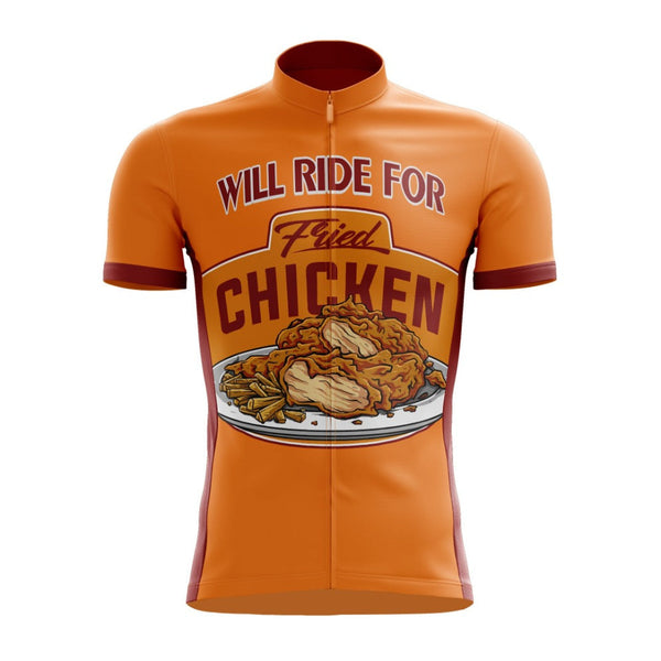 Will Ride For Fried Chicken Cycling Jersey