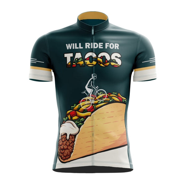 Will Ride For Tacos Cycling Jersey