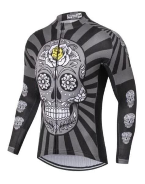 Sugar skull cycling jersey sale