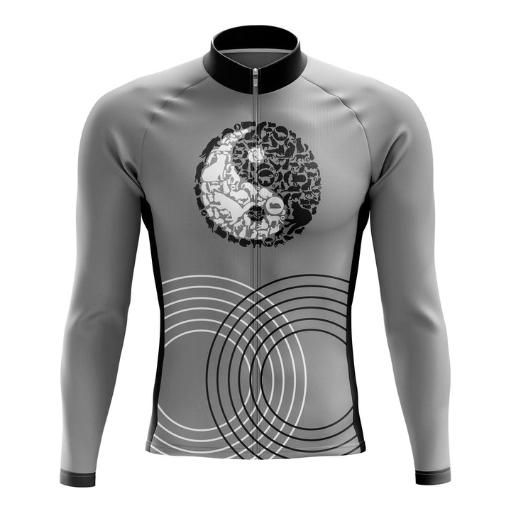 Yin Yang Long Sleeve Cycling Jersey