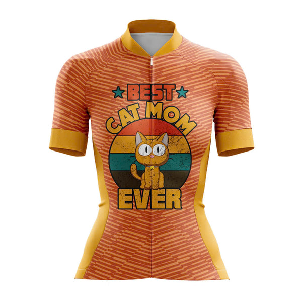  Best Cat Mom Ever Cycling Jersey