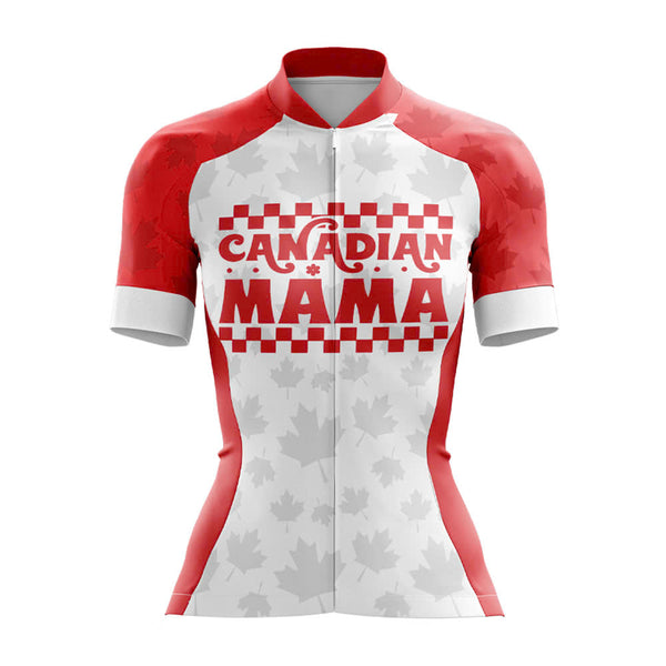 canada canadian mother woman cycling jersey