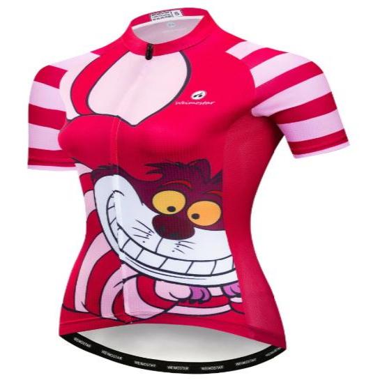 cheshire cat womens cycling jersey alice in wonderland