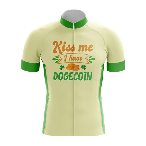 Kiss Me I Have Dogecoin Bicycle Jersey