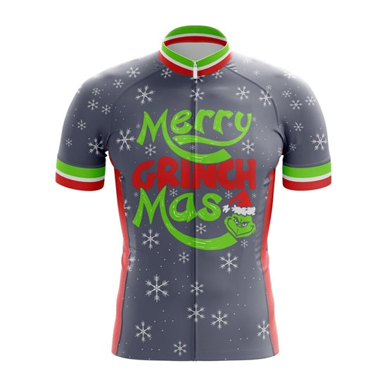 Merry Grinchmas mens Cycling jersey
