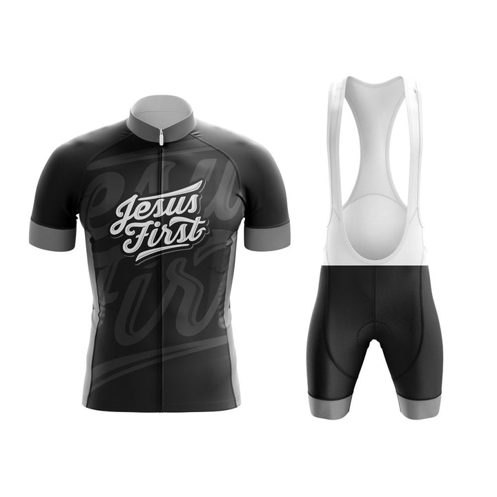 Jesus First Cycling Kit grey