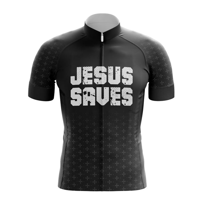 jesus saves bicycle jersey 