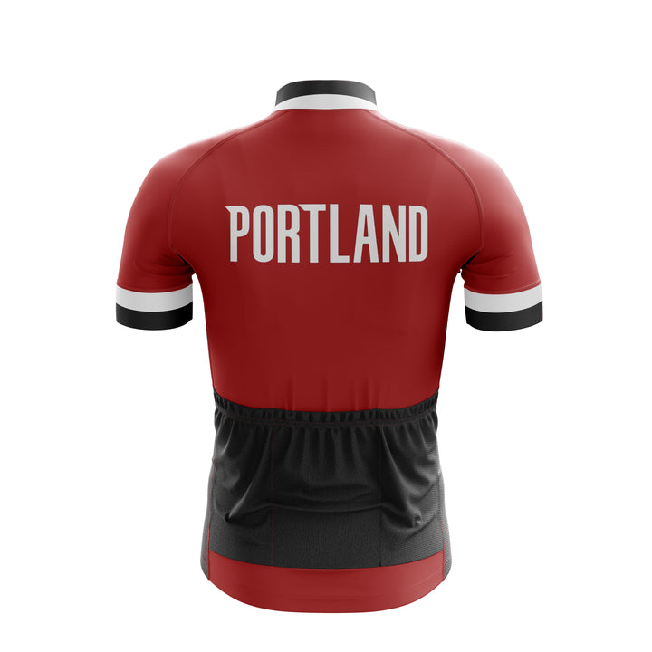 Red Portland Cycling Jersey