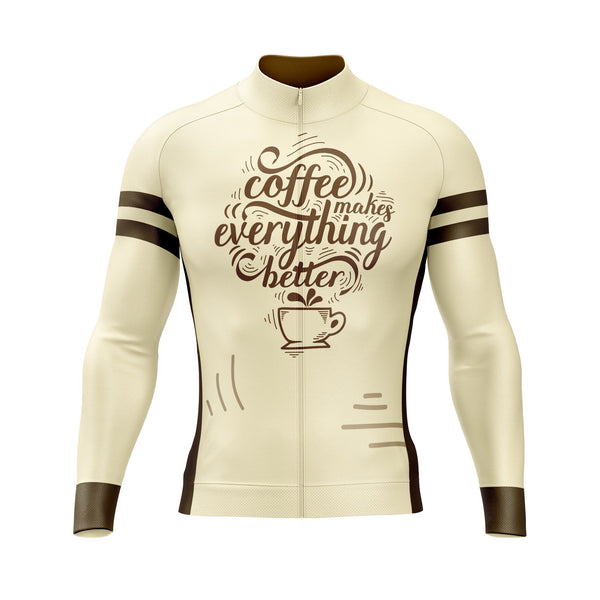 Coffee Makes Everything Better Long Sleeve Cycling Jersey
