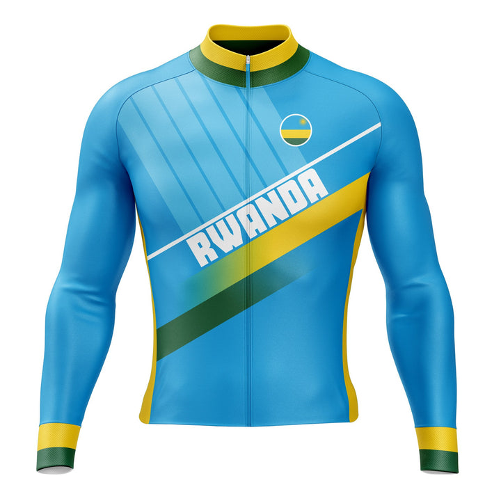 rwanda long sleeve cycling jersey